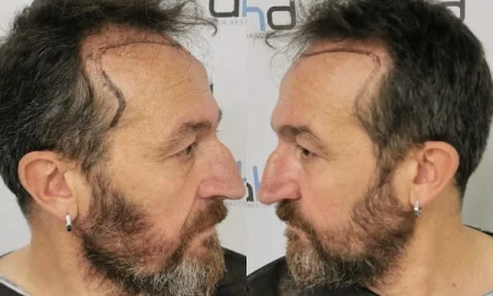 Cabelo recuando nas têmporas